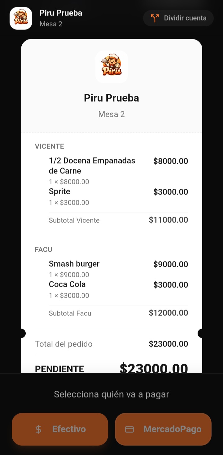 Pedido confirmado Dark