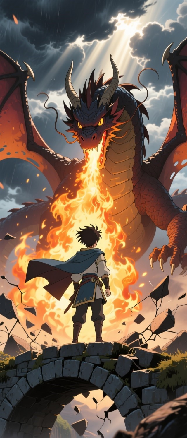 Fantasy landscape background