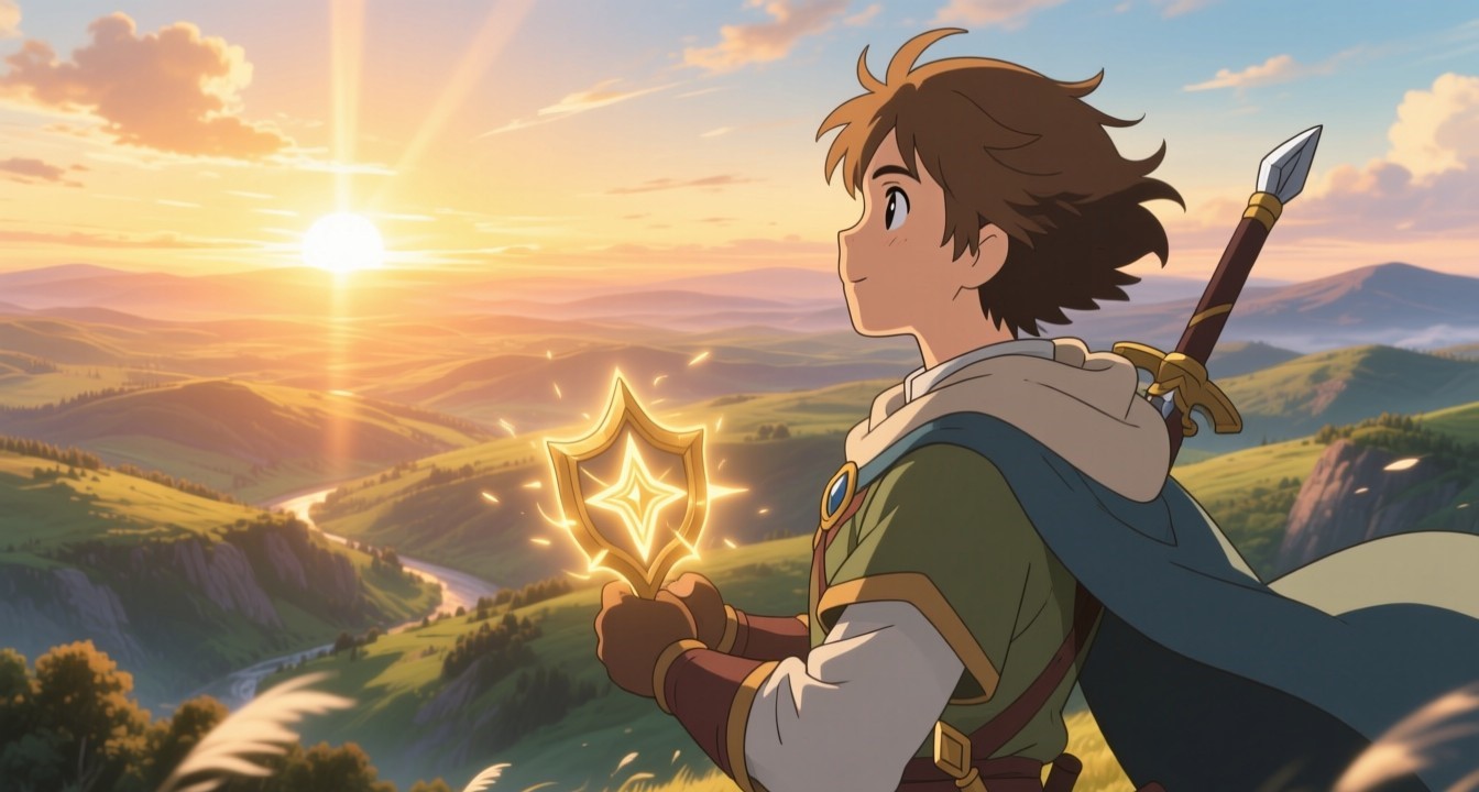 Fantasy landscape background