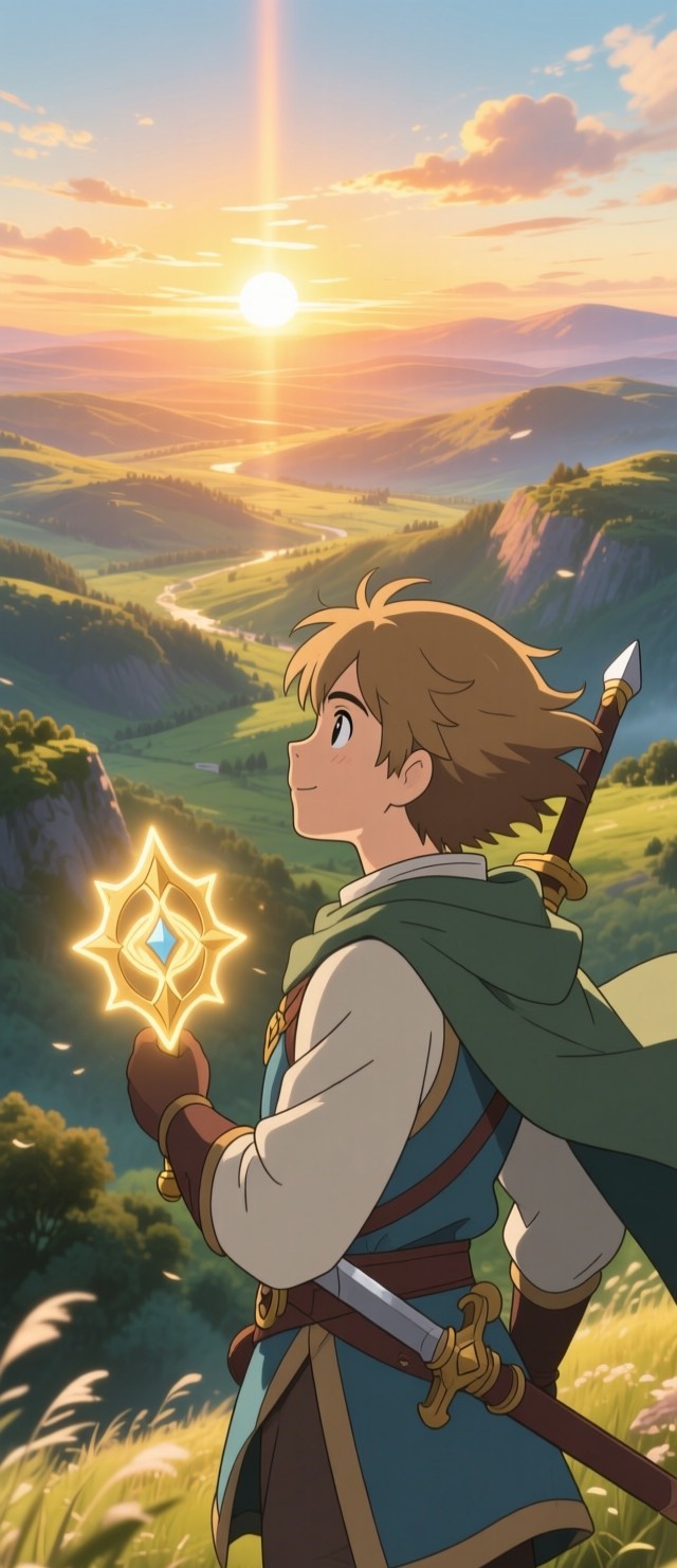 Fantasy landscape background